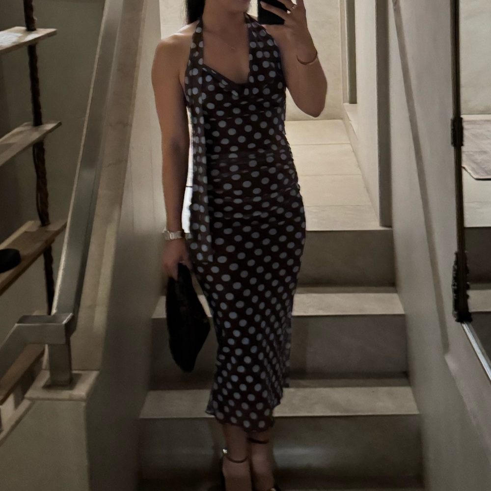 Polka Dot Sleeveless Dress